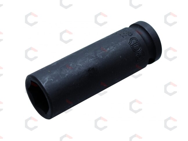 Galvutė smūginė šešiakampė ilga | 12,5 mm (1/2") | 17 mm (7217) 1