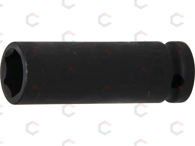 Galvutė smūginė šešiakampė ilga | 12,5 mm (1/2") | 17 mm (7217)