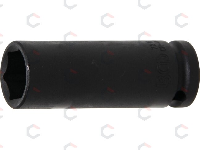 Galvutė smūginė šešiakampė ilga | 12,5 mm (1/2") | 19 mm (7219) Galvutė smūginė šešiakampė ilga | 12,5 mm (1/2") | 19 mm (7219)