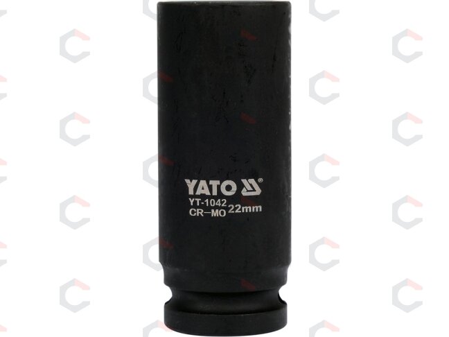 Ilga smūginė šešiakampė galvutė 1/2", 22 mm (YT-1042) 1 Ilga smūginė šešiakampė galvutė 1/2", 22 mm (YT-1042) 1