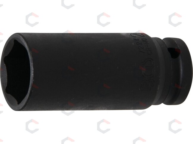 Galvutė smūginė šešiakampė ilga | 12,5 mm (1/2") | 24 mm (7224) Galvutė smūginė šešiakampė ilga | 12,5 mm (1/2") | 24 mm (7224)