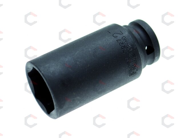 Galvutė smūginė šešiakampė ilga | 12,5 mm (1/2") | 27 mm (7227) 1 Galvutė smūginė šešiakampė ilga | 12,5 mm (1/2") | 27 mm (7227) 1