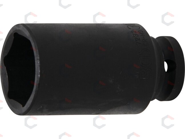 Galvutė smūginė šešiakampė ilga | 12,5 mm (1/2") | 30 mm (7230) Galvutė smūginė šešiakampė ilga | 12,5 mm (1/2") | 30 mm (7230)