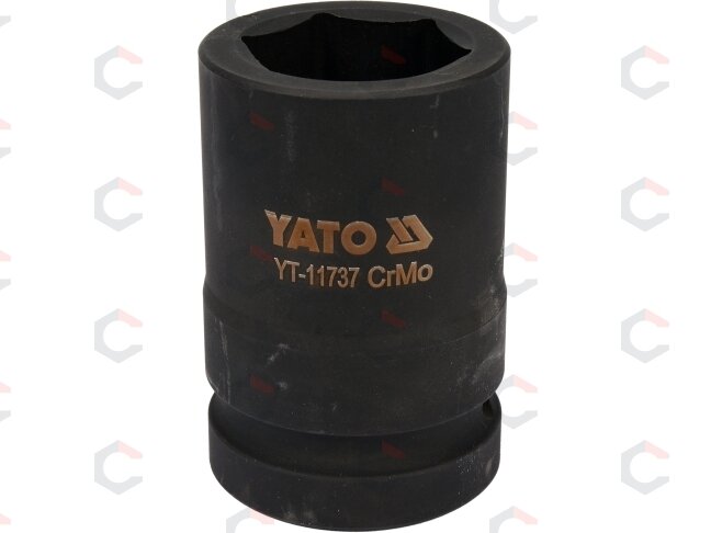 Galvutė smūginė šešiakampė, ilga | 25 mm (1") | 34 mm (YT-11737) Galvutė smūginė šešiakampė, ilga | 25 mm (1") | 34 mm (YT-11737)