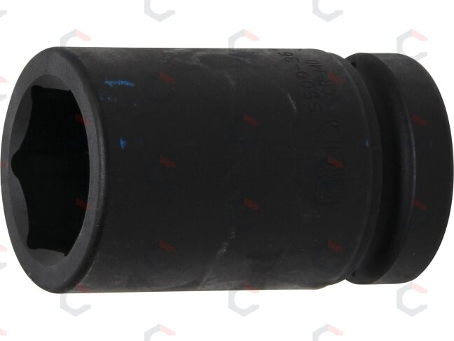 Galvutė smūginė šešiakampė, ilga | 25 mm (1") | 36 mm (5500-36) Galvutė smūginė šešiakampė, ilga | 25 mm (1") | 36 mm (5500-36)