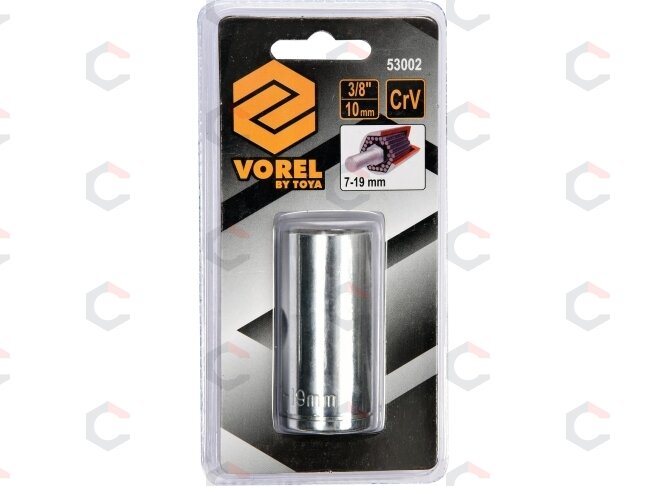 Galvutė universali ilga | 10 mm (3/8") | 7 - 19 mm (53002) 3 Galvutė universali ilga | 10 mm (3/8") | 7 - 19 mm (53002) 3