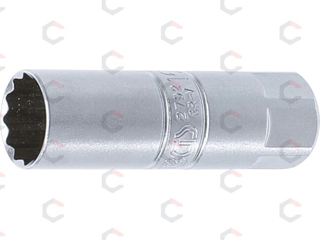 Galvutė žvakėms 12-kampė | 10 mm (3/8") | 16 mm (2792) Galvutė žvakėms 12-kampė | 10 mm (3/8") | 16 mm (2792)