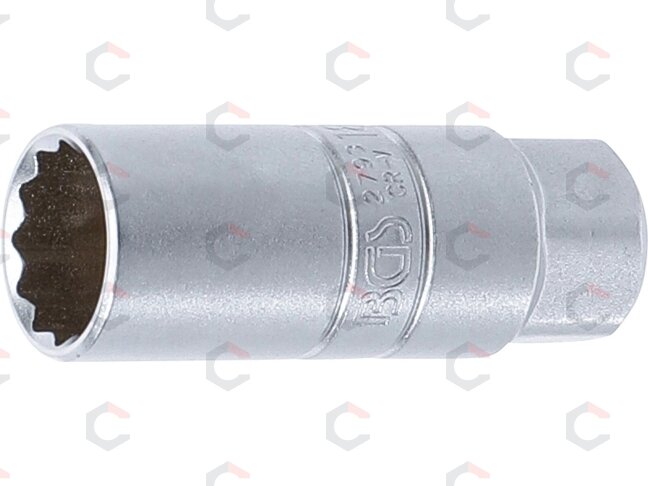 Galvutė žvakėms 12-kampė | 10 mm (3/8") | 18 mm (2793) Galvutė žvakėms 12-kampė | 10 mm (3/8") | 18 mm (2793)