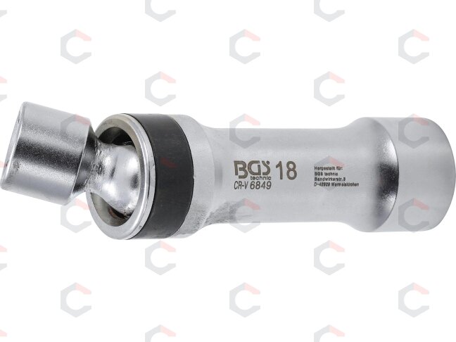 Galvutė žvakėms šarnyrinė 12 kampų | su atramine spyruokle 10 mm (3/8") | 18 mm (6849) 2 Galvutė žvakėms šarnyrinė 12 kampų | su atramine spyruokle 10 mm (3/8") | 18 mm (6849) 2