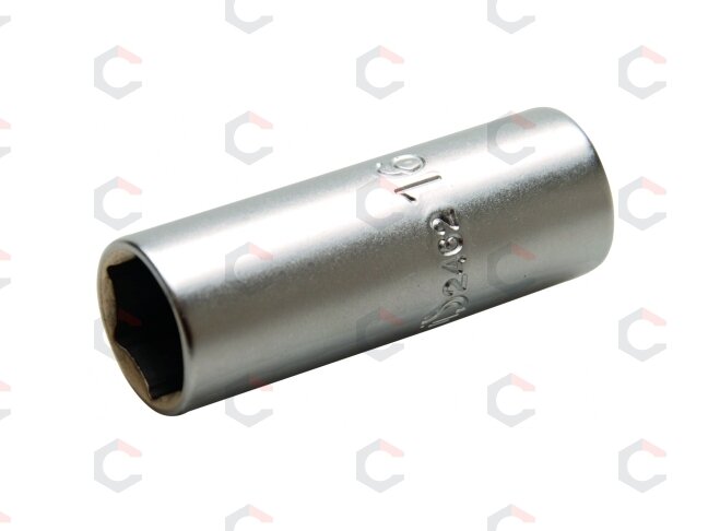 Galvutė žvakėms šešiakampė | 12,5 mm (1/2") | 16 mm (2462) Galvutė žvakėms šešiakampė | 12,5 mm (1/2") | 16 mm (2462)