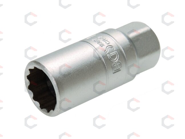 Galvutė žvakėms su guminiu laikikliu, 12 kampų | 10 mm (3/8") | 18 mm (2387) 1 Galvutė žvakėms su guminiu laikikliu, 12 kampų | 10 mm (3/8") | 18 mm (2387) 1