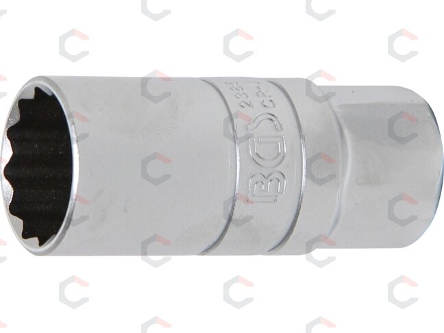 Galvutė žvakėms su guminiu laikikliu, 12 kampų | 12,5 mm (1/2") | 21 mm (2386) Galvutė žvakėms su guminiu laikikliu, 12 kampų | 12,5 mm (1/2") | 21 mm (2386)