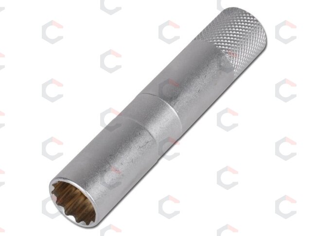 Galvutė žvakėms su magnetu, 12 kampų, ilga | 10 mm (3/8") | 14 mm (2446) 3 Galvutė žvakėms su magnetu, 12 kampų, ilga | 10 mm (3/8") | 14 mm (2446) 3