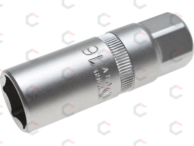 Galvutė žvakėms su magnetu, šešiakampė | 10 mm (3/8") | 16 mm (2469) 3 Galvutė žvakėms su magnetu, šešiakampė | 10 mm (3/8") | 16 mm (2469) 3