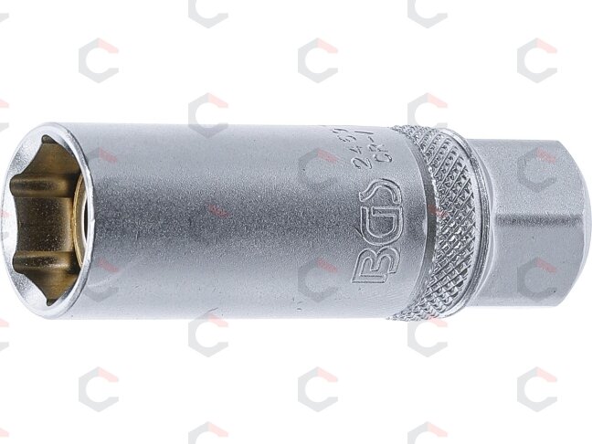 Galvutė žvakėms su magnetu, šešiakampė | 10 mm (3/8") | 16 mm (2469) Galvutė žvakėms su magnetu, šešiakampė | 10 mm (3/8") | 16 mm (2469)