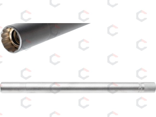 Galvutė žvakėms su magnetu | ypač ilga | 10 mm (3/8") | 14 mm (2447) Galvutė žvakėms su magnetu | ypač ilga | 10 mm (3/8") | 14 mm (2447)