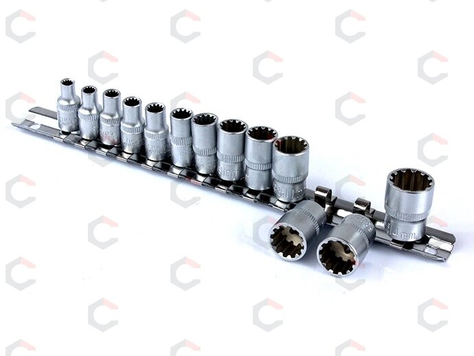 Galvučių rinkinys | Daugiafunkcinės | 6.3 mm (1/4") | 4-14 mm | 13 vnt. (KR144013) Galvučių rinkinys | Daugiafunkcinės | 6.3 mm (1/4") | 4-14 mm | 13 vnt. (KR144013)