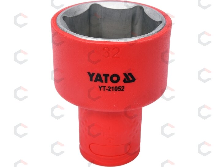 Galvutė izoliuota 32 mm, 1/2" VDE (YT-21052) Galvutė izoliuota 32 mm, 1/2" VDE (YT-21052)