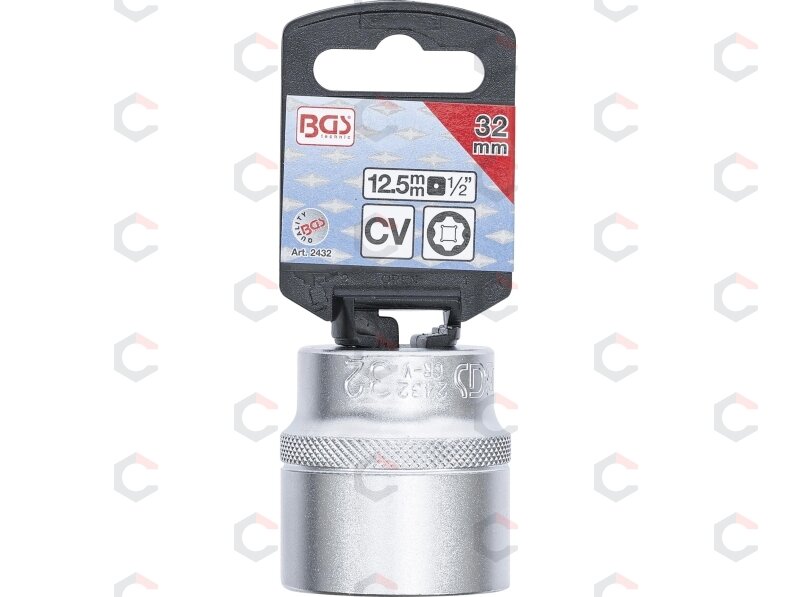Galvutė šešiakampė | Super Lock | 12.5 mm (1/2") | 32 mm (2432) 2 Galvutė šešiakampė | Super Lock | 12.5 mm (1/2") | 32 mm (2432) 2