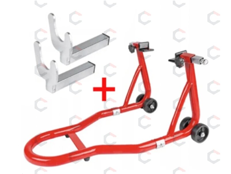 Galinio rato stovas motociklui | L formos | 250 kg | reguliuojamas 240–330 mm (JC-401) Galinio rato stovas motociklui | L formos | 250 kg | reguliuojamas 240–330 mm (JC-401)