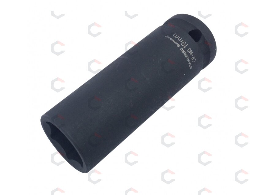 Galvutė ilga smūginė 1/2", 19mm "Stahlberg" (H5011201D-19) Galvutė ilga smūginė 1/2", 19mm "Stahlberg" (H5011201D-19)