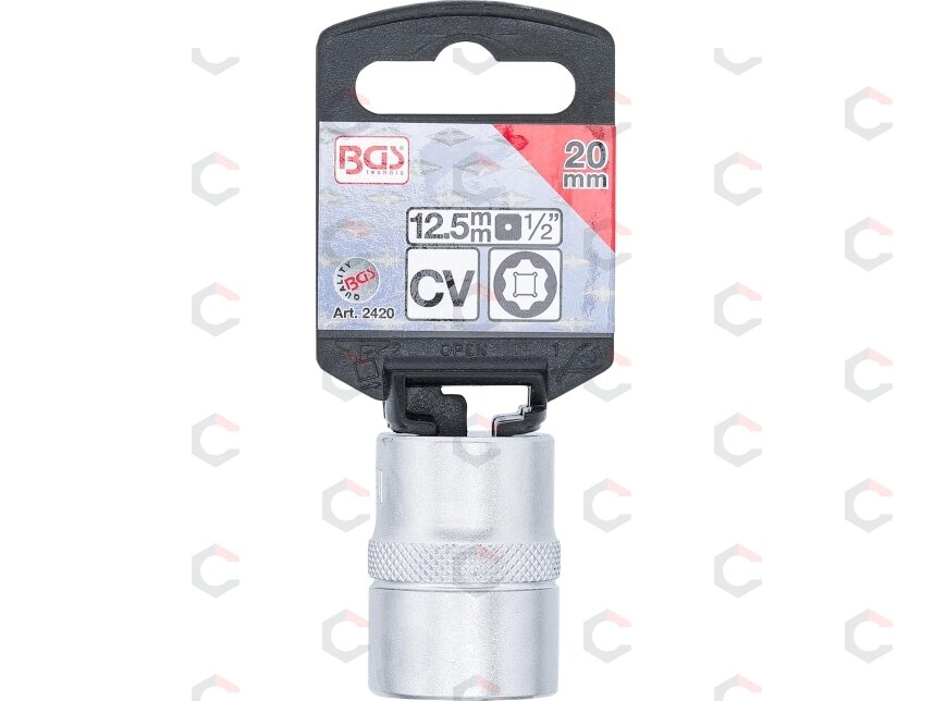 Galvutė šešiakampė | Super Lock | 12.5 mm (1/2") | 20 mm (2420) 2 Galvutė šešiakampė | Super Lock | 12.5 mm (1/2") | 20 mm (2420) 2