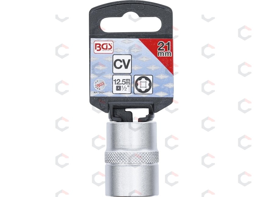 Galvutė šešiakampė | Super Lock | 12.5 mm (1/2") | 21 mm (2421) 2