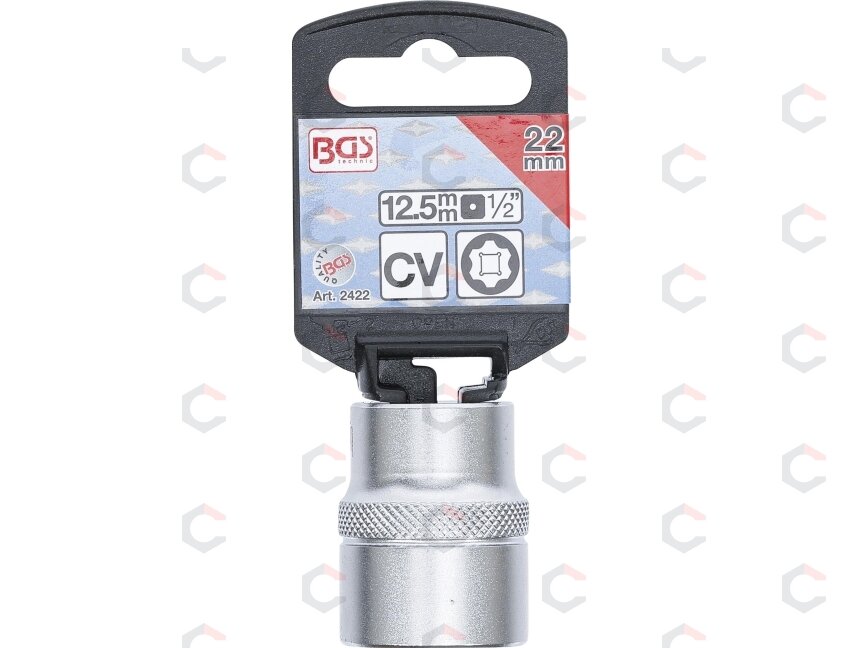 Galvutė šešiakampė | Super Lock | 12.5 mm (1/2") | 22 mm (2422) 2 Galvutė šešiakampė | Super Lock | 12.5 mm (1/2") | 22 mm (2422) 2