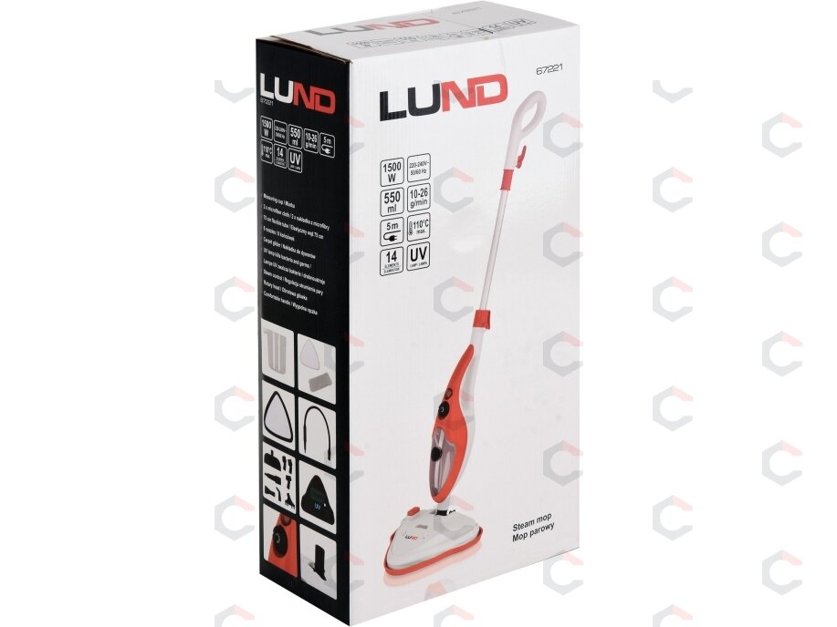 Garų šluota / garinis valytuvas | 1500 W, UV-C lempa (67221V) 3 Garų šluota / garinis valytuvas | 1500 W, UV-C lempa (67221V) 3