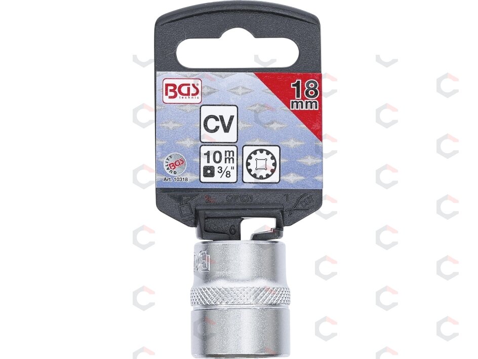 Galvutė daugiafunkcinė | 10 mm (3/8") | 18 mm (10318) 2 Galvutė daugiafunkcinė | 10 mm (3/8") | 18 mm (10318) 2