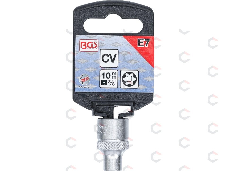 Galvutė E-star tipo varžtams | 10 mm (3/8") | E7 (2713) 2 Galvutė E-star tipo varžtams | 10 mm (3/8") | E7 (2713) 2