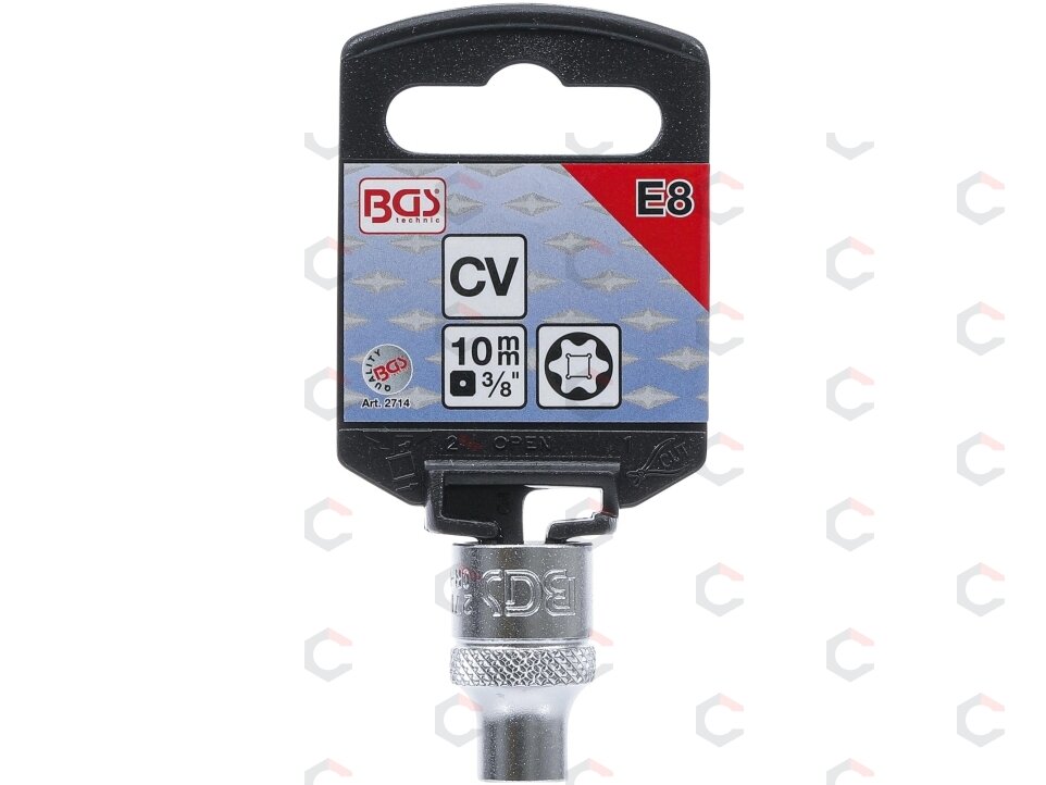 Galvutė E-star tipo | 10 mm (3/8") | E8 (2714) 2 Galvutė E-star tipo | 10 mm (3/8") | E8 (2714) 2