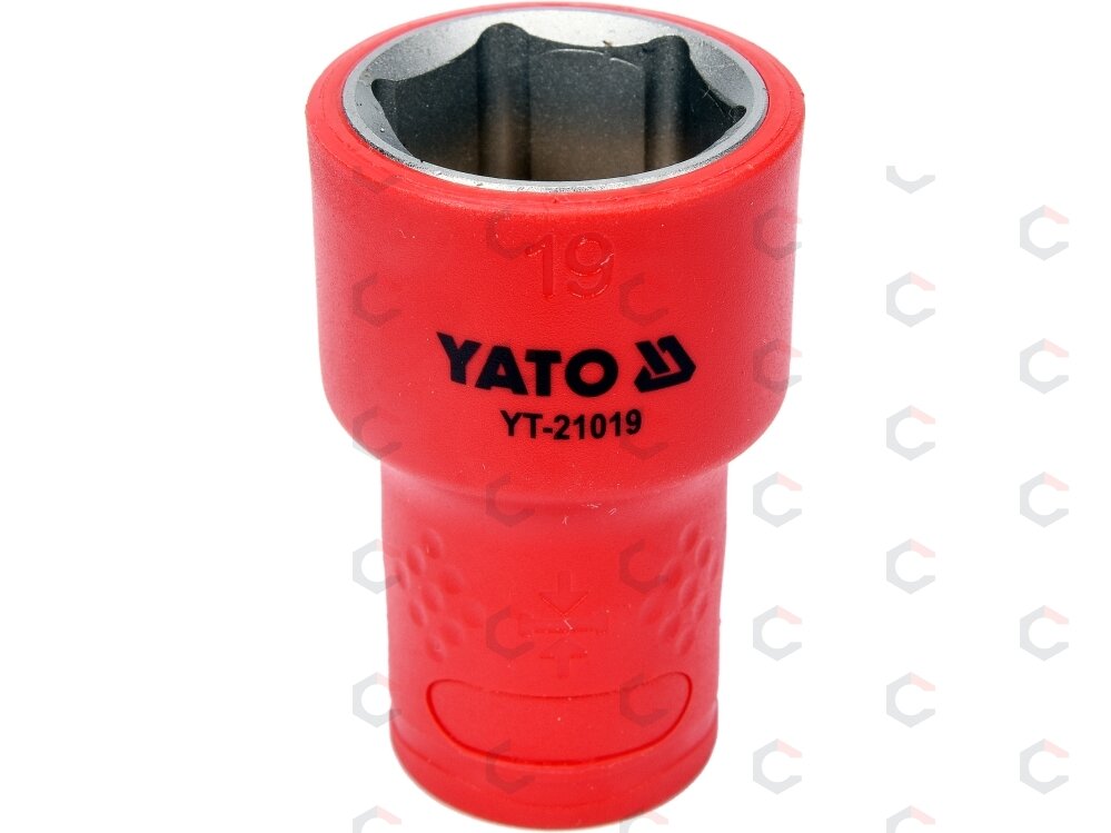 Galvutė izoliuota 19 mm, 3/8" VDE (YT-21019) Galvutė izoliuota 19 mm, 3/8" VDE (YT-21019)