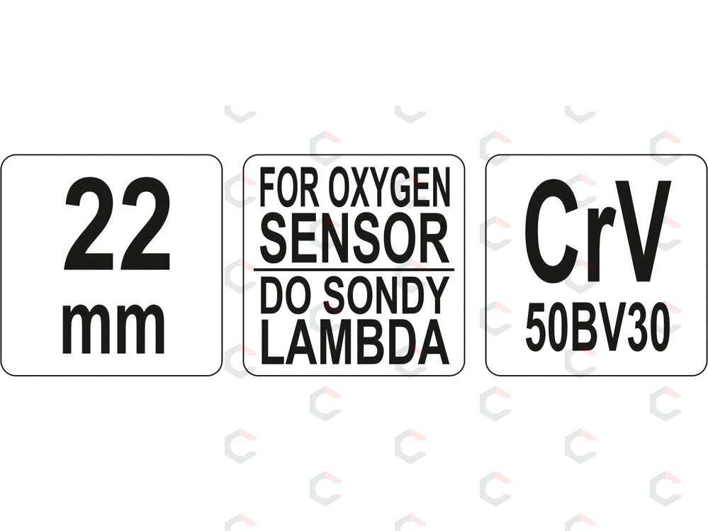 Galvutė lambda zondui | 22 mm (YT-1754) 2 Galvutė lambda zondui | 22 mm (YT-1754) 2