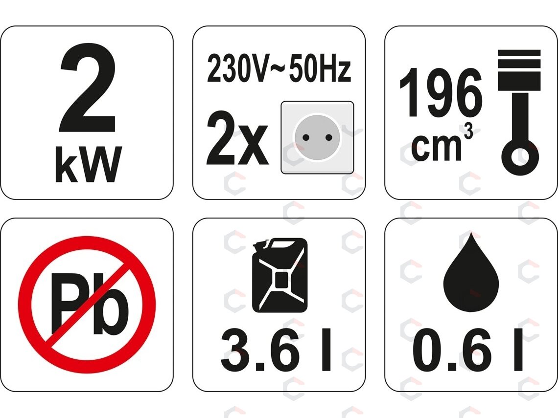 Generatorius benzininis | 2200W AVR (YT-85451) 1 Generatorius benzininis | 2200W AVR (YT-85451) 1