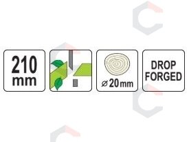 Genėjimo žirklės žirklinio tipo, kaltos 210 mm, medinėmis rankenomis (YT-88053) 5 Genėjimo žirklės žirklinio tipo, kaltos 210 mm, medinėmis rankenomis (YT-88053) 5