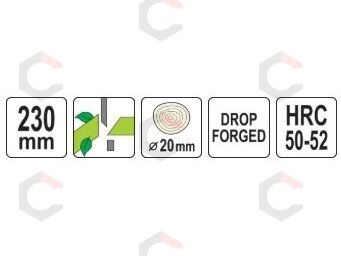 Genėjimo žirklės žirklinio tipo, kaltos 230 mm (YT-88052) 5 Genėjimo žirklės žirklinio tipo, kaltos 230 mm (YT-88052) 5