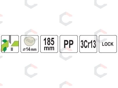Genėjimo žirklės žirklinio tipo Basic užapvalintais ašmenimis 185 mm (YT-88063) 5 Genėjimo žirklės žirklinio tipo Basic užapvalintais ašmenimis 185 mm (YT-88063) 5
