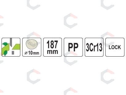 Genėjimo žirklės žirklinio tipo Basic tiesiais ašmenimis 187 mm (YT-88062) 5 Genėjimo žirklės žirklinio tipo Basic tiesiais ašmenimis 187 mm (YT-88062) 5