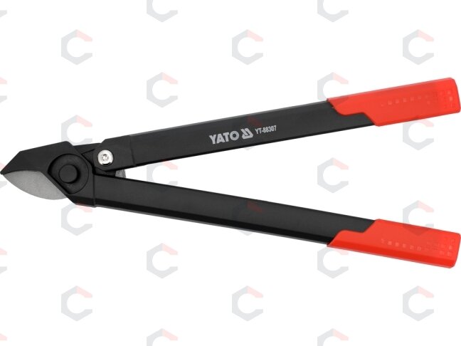 Dvirankės genėjimo žirklės atraminio tipo, nailoninėmis rankenomis 480 mm (YT-88307) Dvirankės genėjimo žirklės atraminio tipo, nailoninėmis rankenomis 480 mm (YT-88307)