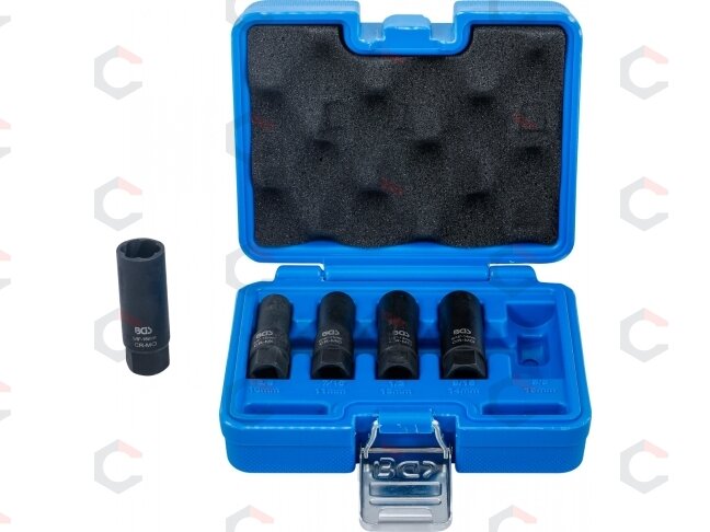 Gilus spiralinio profilio galvučių ir varžtų ištraukiklių rinkinys | 10 mm (3/8") | 10–16 mm | 5 vnt. (74568) 2