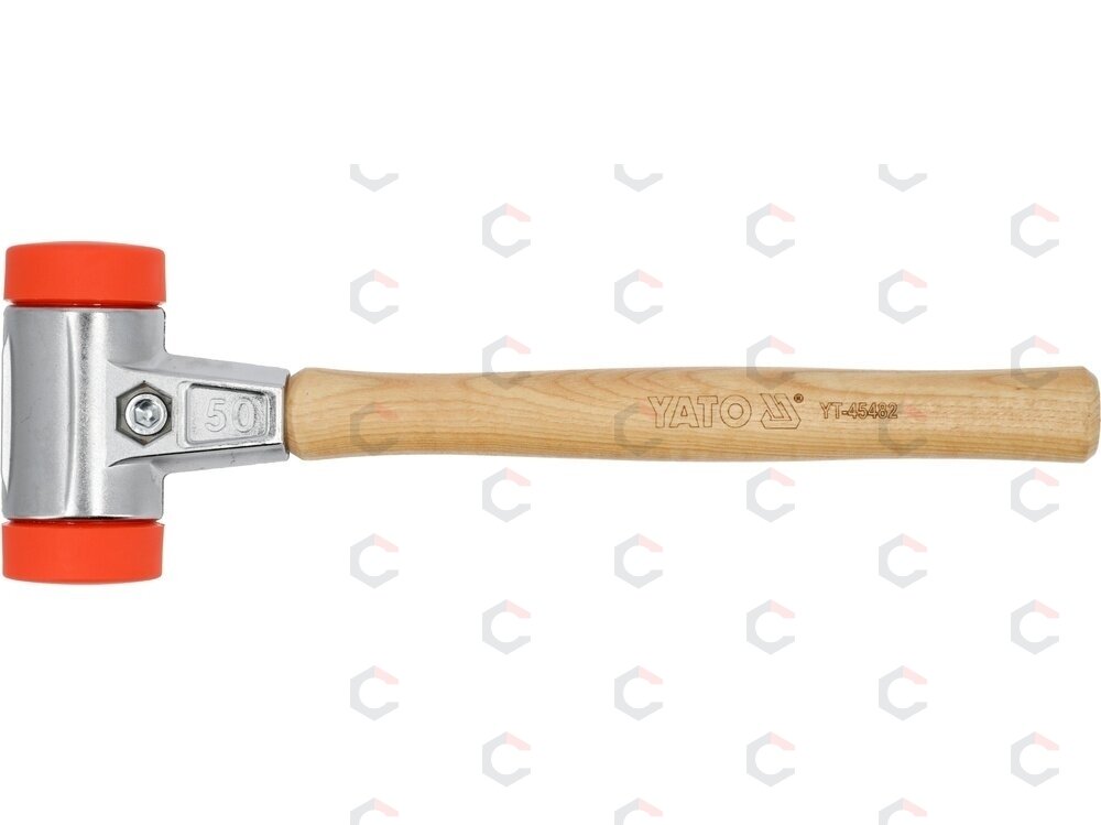 Grindinio plaktukas | hickory rankena | Ø 50 mm | 830 g (YT-45482) 1