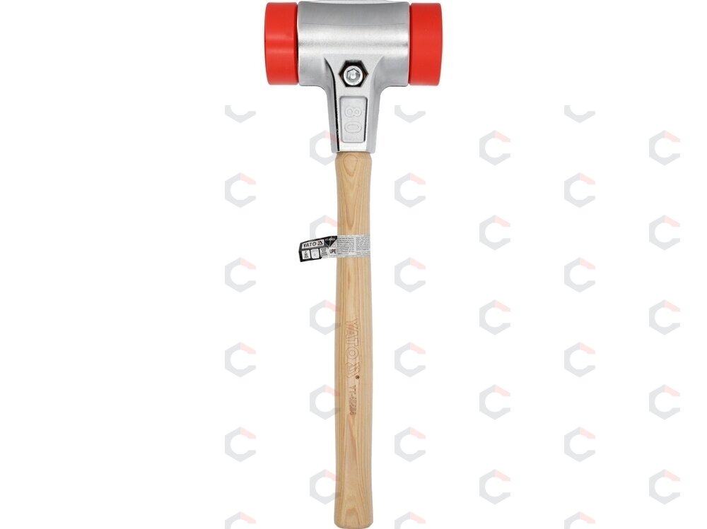 Grindinio plaktukas | hickory rankena | Ø 80 mm | 2870 g (YT-45484) 2