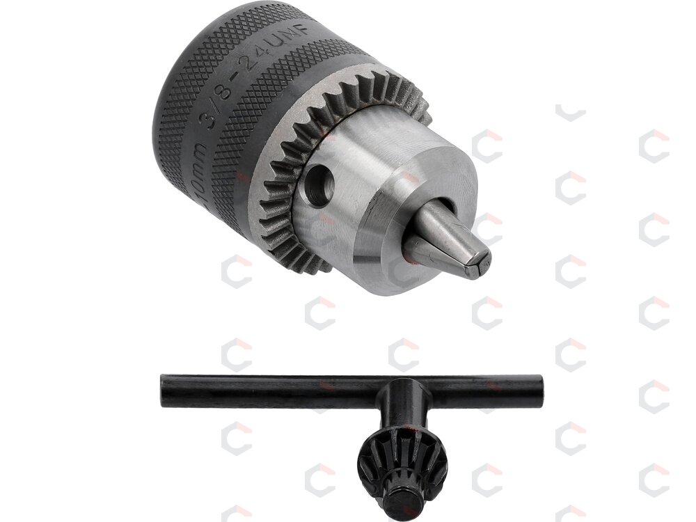 Grąžto griebtuvas su raktu | 1.5-10 mm | 3/8"-24UNF (YT-820300) Grąžto griebtuvas su raktu | 1.5-10 mm | 3/8"-24UNF (YT-820300)