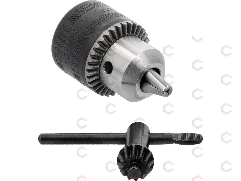 Grąžto griebtuvas su raktu | 1.5–13 mm | sriegis 1/2"-20UNF | Yato (YT-820301) Grąžto griebtuvas su raktu | 1.5–13 mm | sriegis 1/2"-20UNF | Yato (YT-820301)