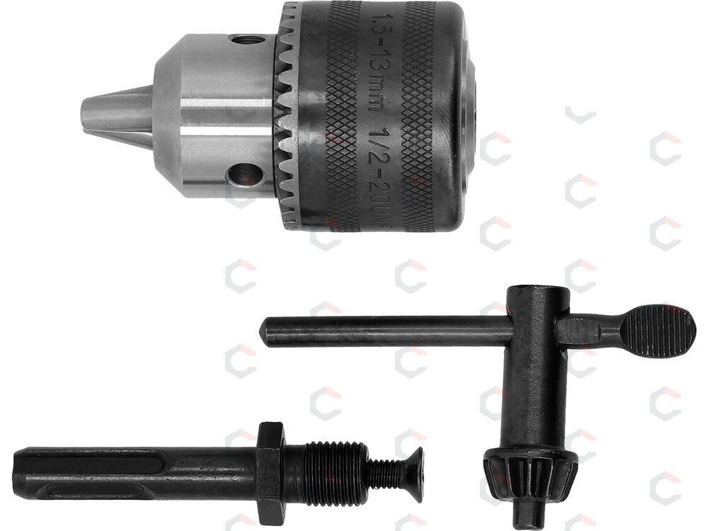 Grąžto griebtuvas su raktu ir SDS-Plus adapteriu | 1.5–13 mm | 1/2"-20UNF | Yato (YT-820302) 1