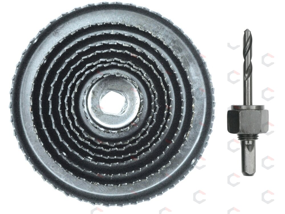 Grąžtų karūnų rinkinys medžiui | 38-127 mm | 9 vnt (22572) 1