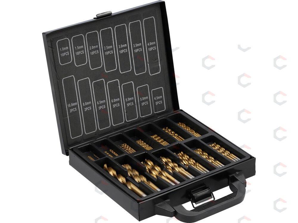 Grąžtų rinkinys metalui | 1.0 - 10 mm | 99 vnt. (YT-44591) Grąžtų rinkinys metalui | 1.0 - 10 mm | 99 vnt. (YT-44591)