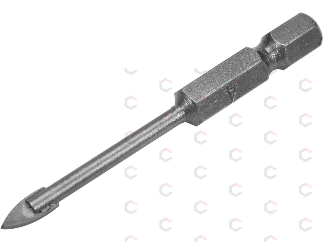 Grąžtas stiklui ir keramikai | 6.3 mm (1/4") galu | 4 mm (21701) 1 Grąžtas stiklui ir keramikai | 6.3 mm (1/4") galu | 4 mm (21701) 1