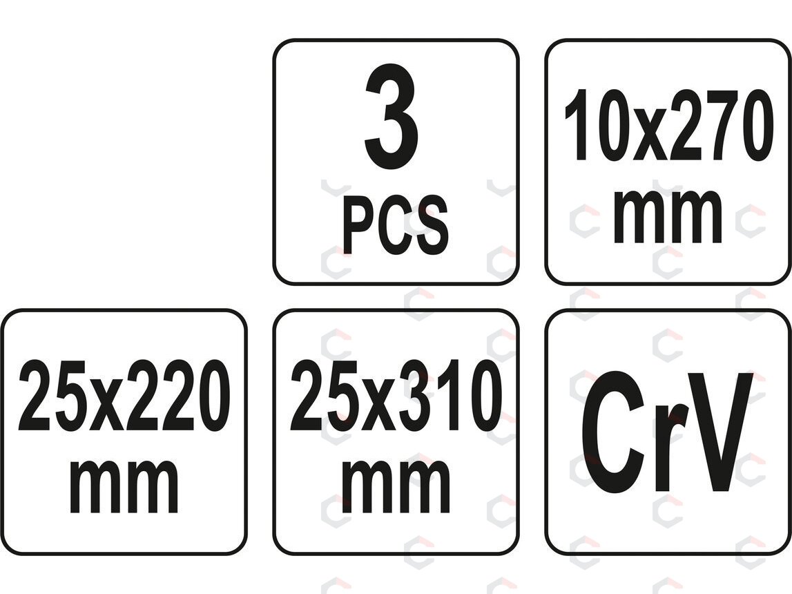 Gramdiklių rinkinys tarpinėms | 3 vnt. (YT-08474) 3 Gramdiklių rinkinys tarpinėms | 3 vnt. (YT-08474) 3